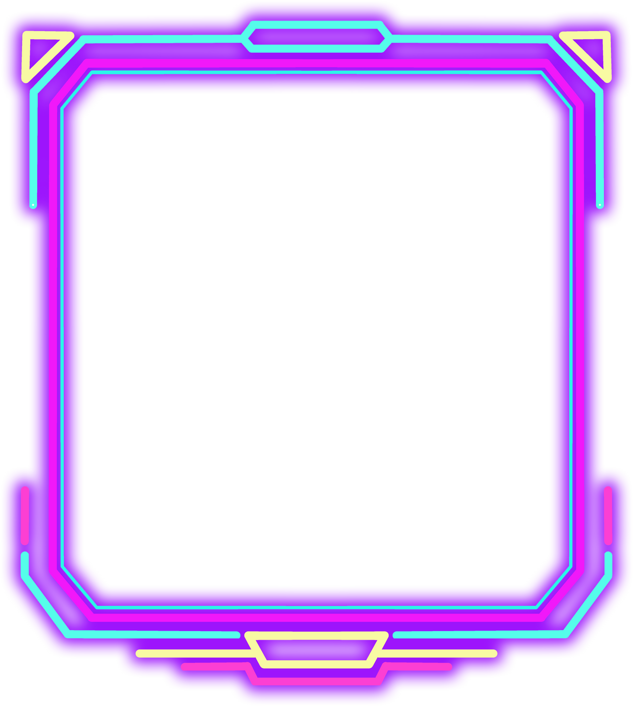 neon game frame